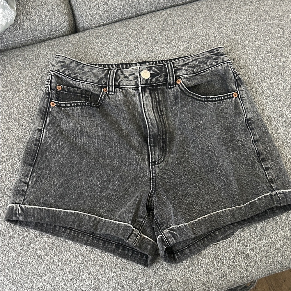 Garage Dark Gray Jean Shorts